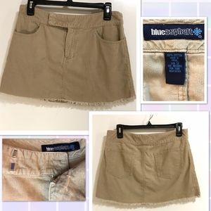 Corduroy mini skirt
